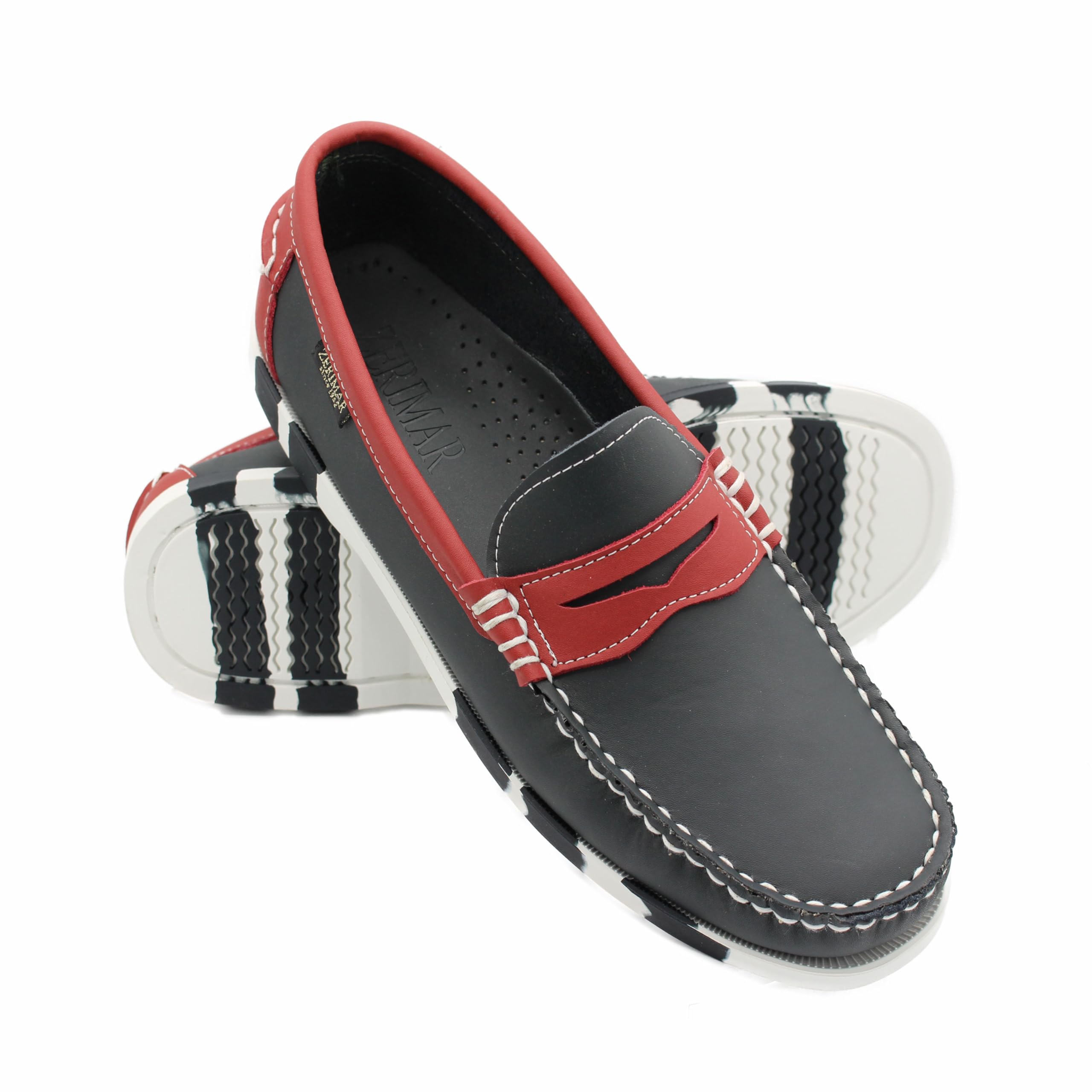 Zerimar Herren-Mokassin aus Echtem Leder, Eleganter und Leichter Freizeitschuh für den Täglichen oder Formellen Gebrauch, Moderner und Bequemer Schuh