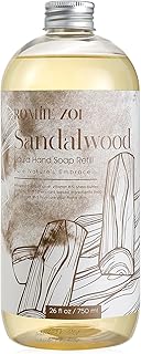 ROMIIE ZOI Liquid Hand Soap Refill, Sandalwood, Gentle & Moisturizing Formula, 750 ML/ 26 FL OZ