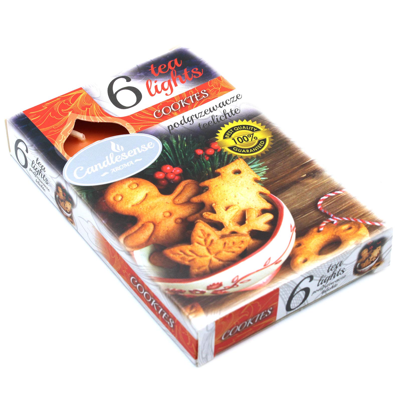 GALA Flavour by Duftlichte 96913 Scented Candles Tea Lights Diameter 37.5 mm 16.6 mm Orange Pack of 18