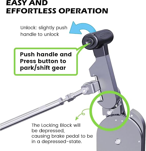 Fixed Hand Controls Permanent Device For Disabled Injured Handicap Drivers, Driving Hand Controls Car Pedal Assist Controls