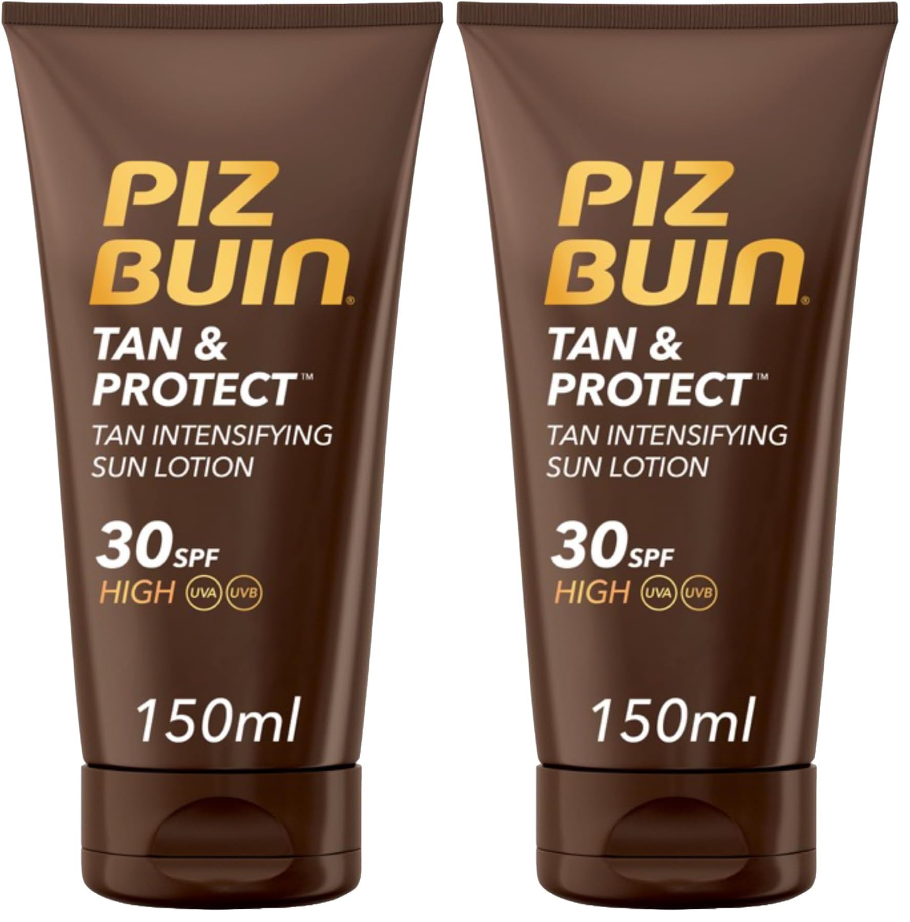 Piz Buin Tan & Protect, Sonnencreme mit Bräunungsbeschleuniger, LSF 30, wasserfest und nicht fettend, 150ml (Packung mit 2)