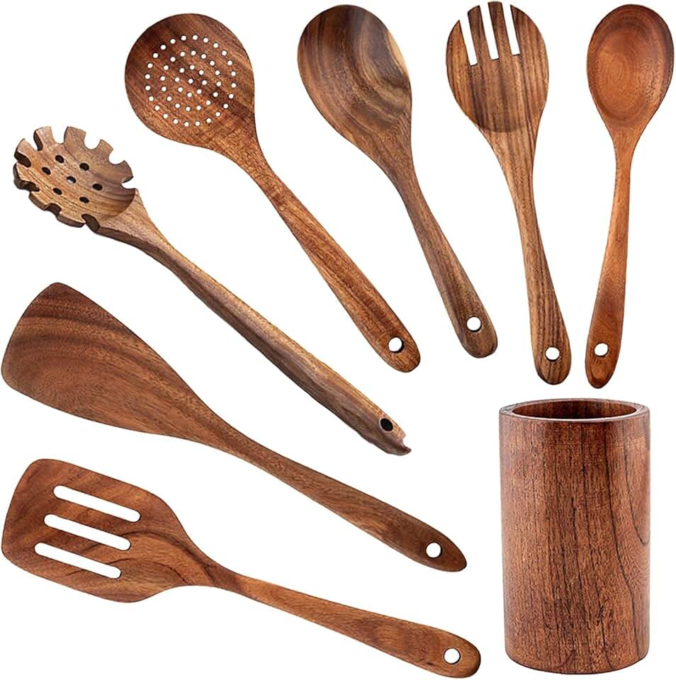 Amazon.co.uk wooden utensil holder