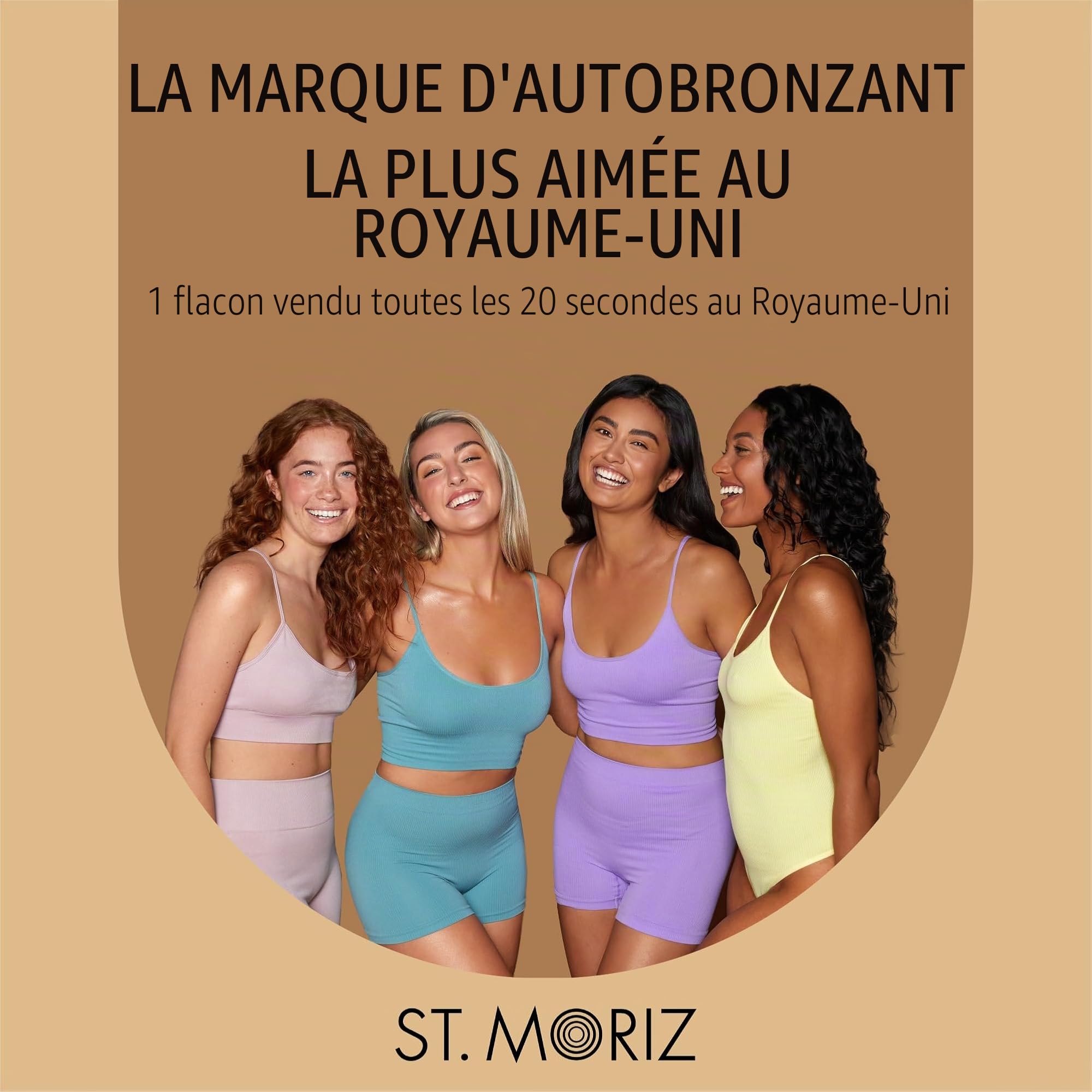 St Moriz Brume bronzante professionnelle pour le visage | Faux spray bronzant à séchage rapide | Avec acide salicylique pour aider à prévenir les éruptions cutanées | Doux pour la peau | Brillance