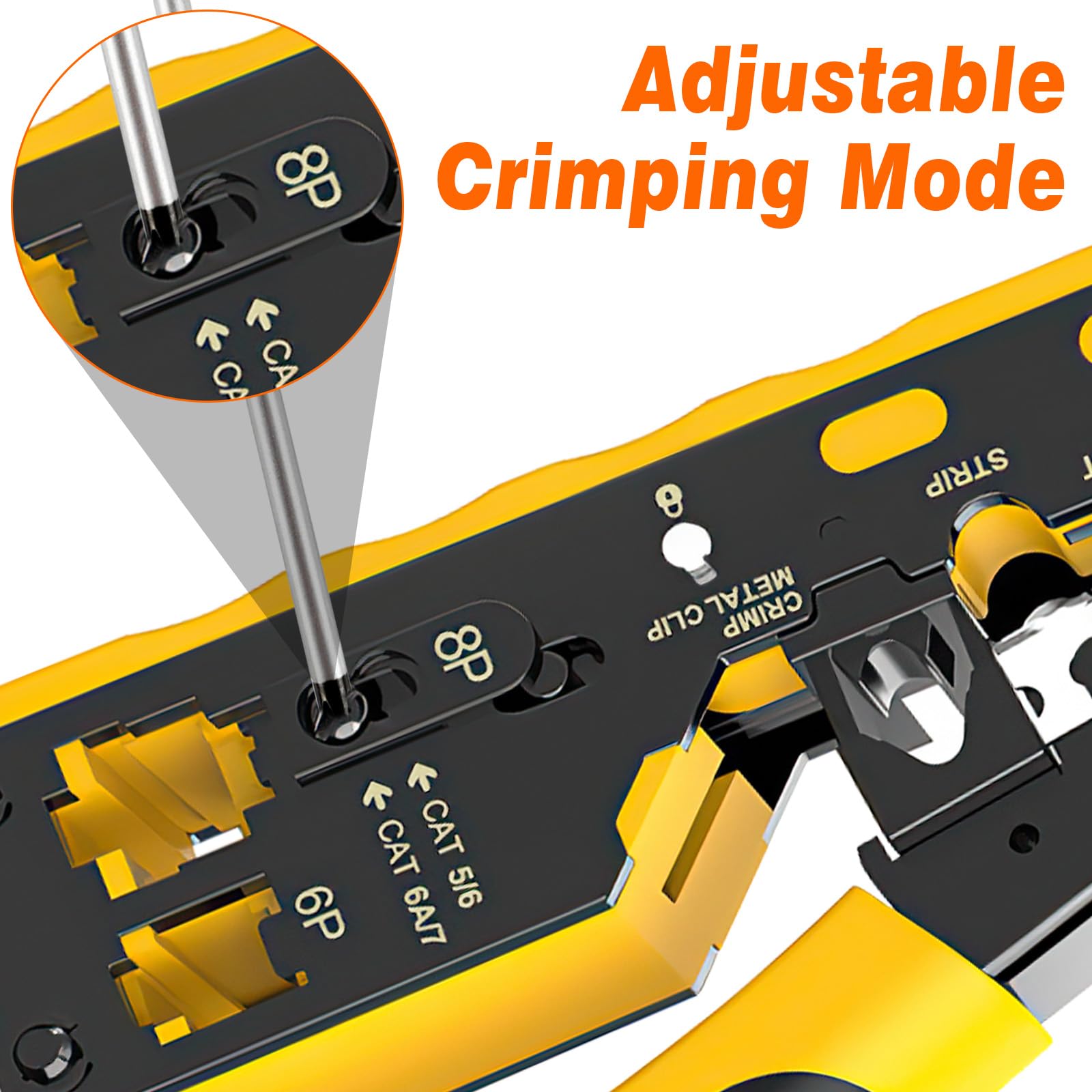 Outil De Sertissage RJ45, Coupeur De Passage Cat6 ... - Grandado