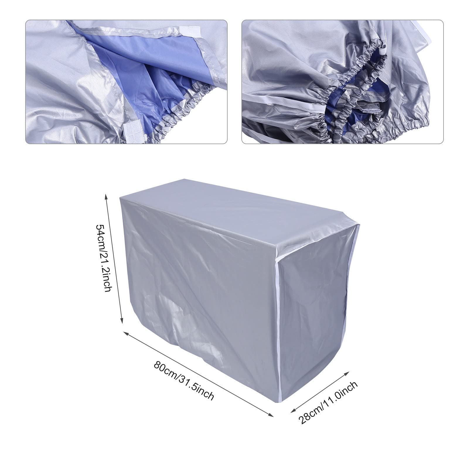 VALINK Durable AC Cover, Outdoor Air Conditioner Cover Waterproof Anti-Dust Sunscreen Air-Conditioner Cover Protectors - View #6