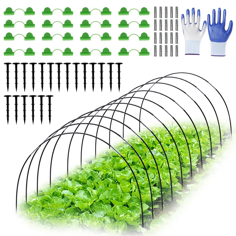 Archetti per Serra da Orto, Cerchi da Giardino per Serra, 30 Pezzi Archi per Serra Orto, Tunnel Hoops Mazzo, Archetti per Orto,Tunnel per Piante da Giardino, Strutture per Serre a Tunnel, per Piante