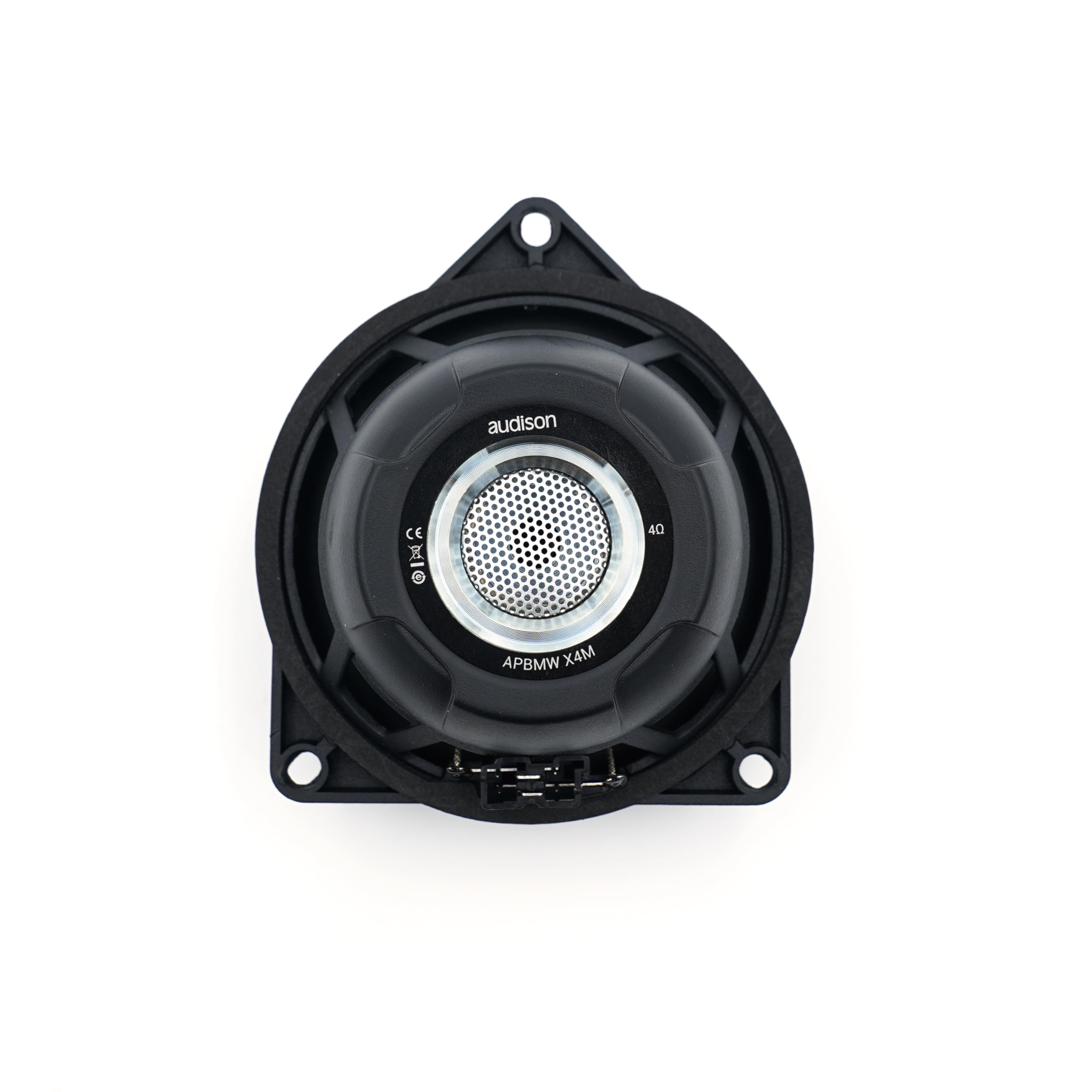 Audison APBMW X4M coppia coassiali 2 vie 100mm, 80W | tweeter 24mm, 4 pollici, 40W RMS, 4 Ohm, 88 dB, 100-22000 Hz, profondità 44,5mm