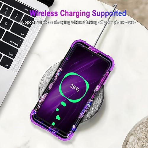 Miniatura 7 de Hekodonk Funda para Moto G Power 2022 resistente a prueba de golpes plástico duro y goma de silicona funda protectora híbrida para Moto G Power 2022