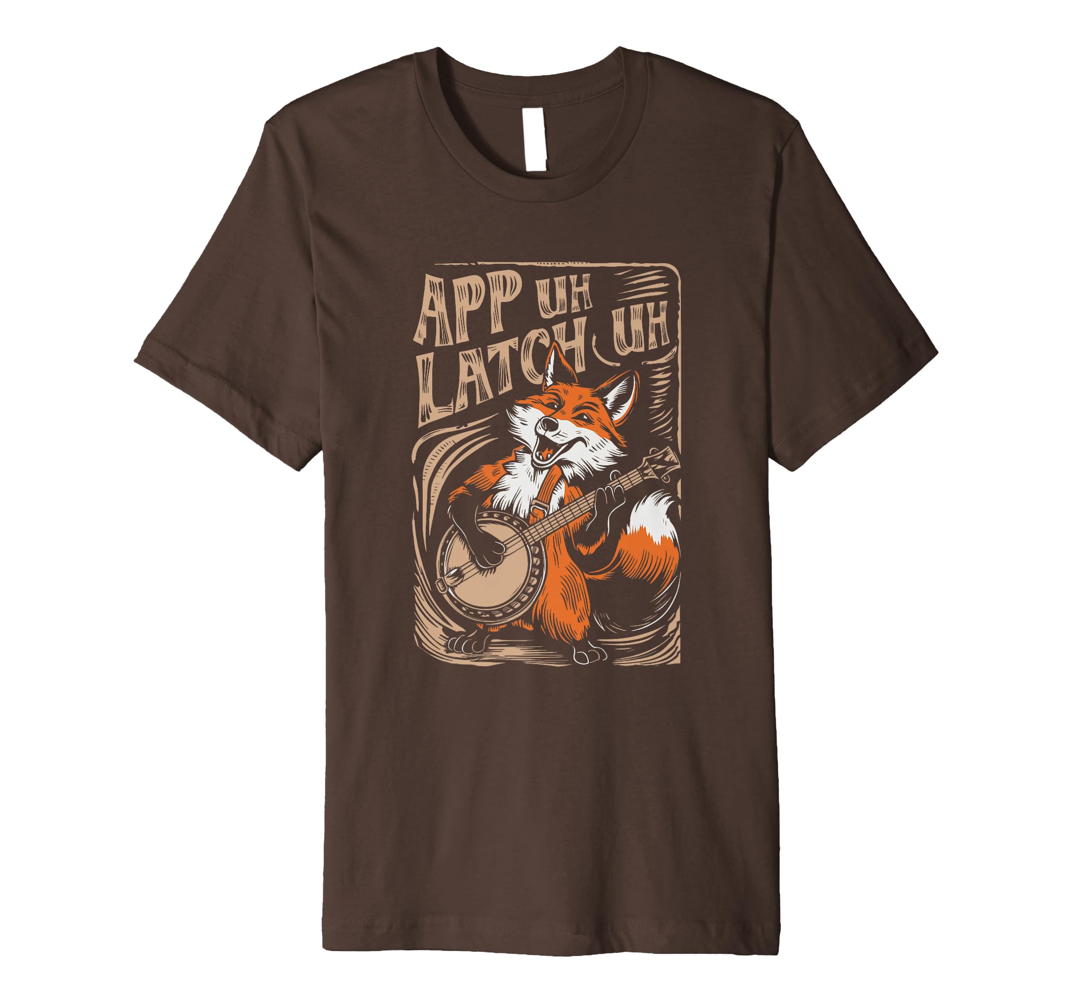 App Uh Latch Uh Banjo Fox Appalachian Funny Cute Premium T-Shirt