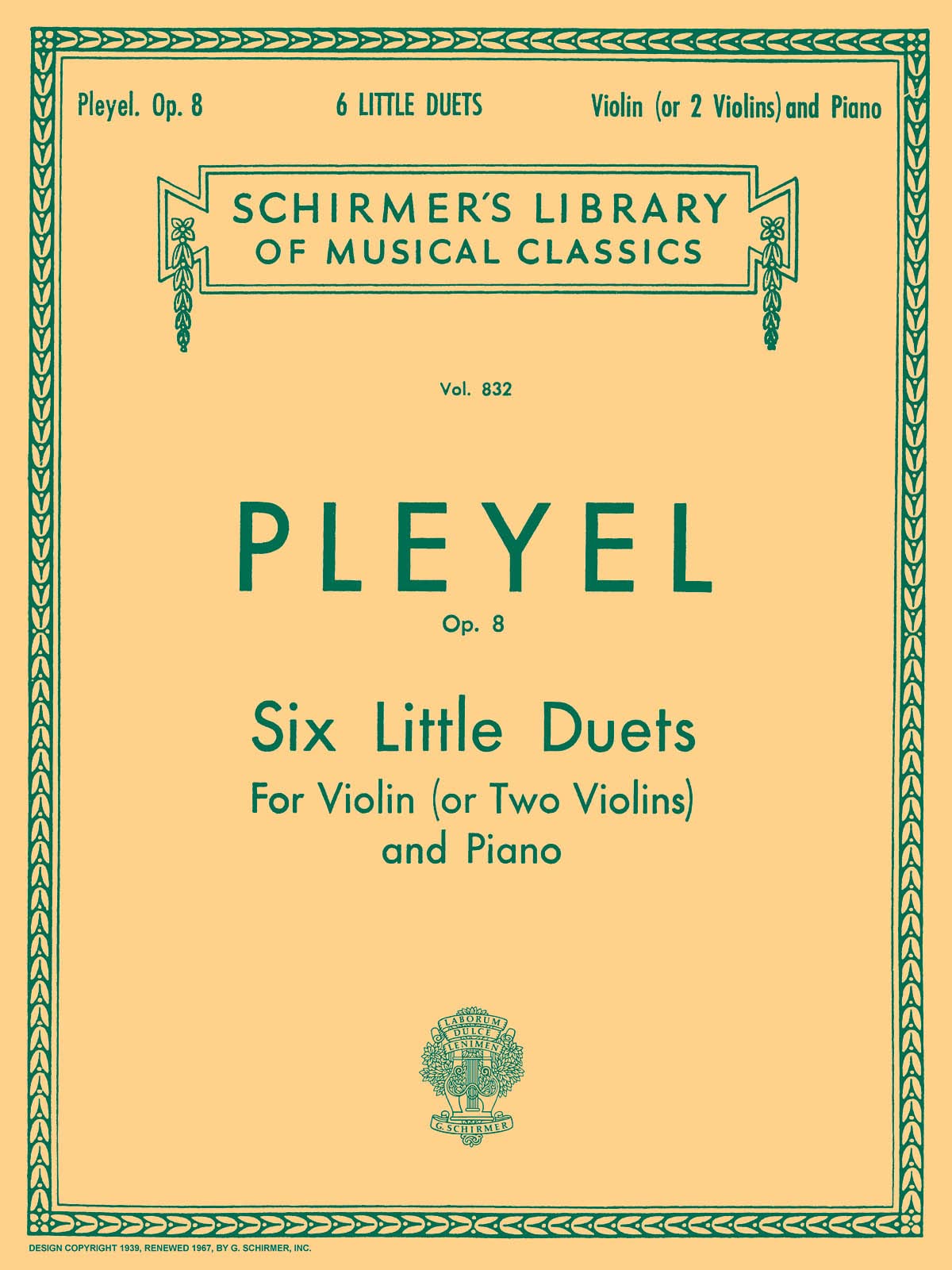 Six Little Duets, Op. 8: Violin and Piano