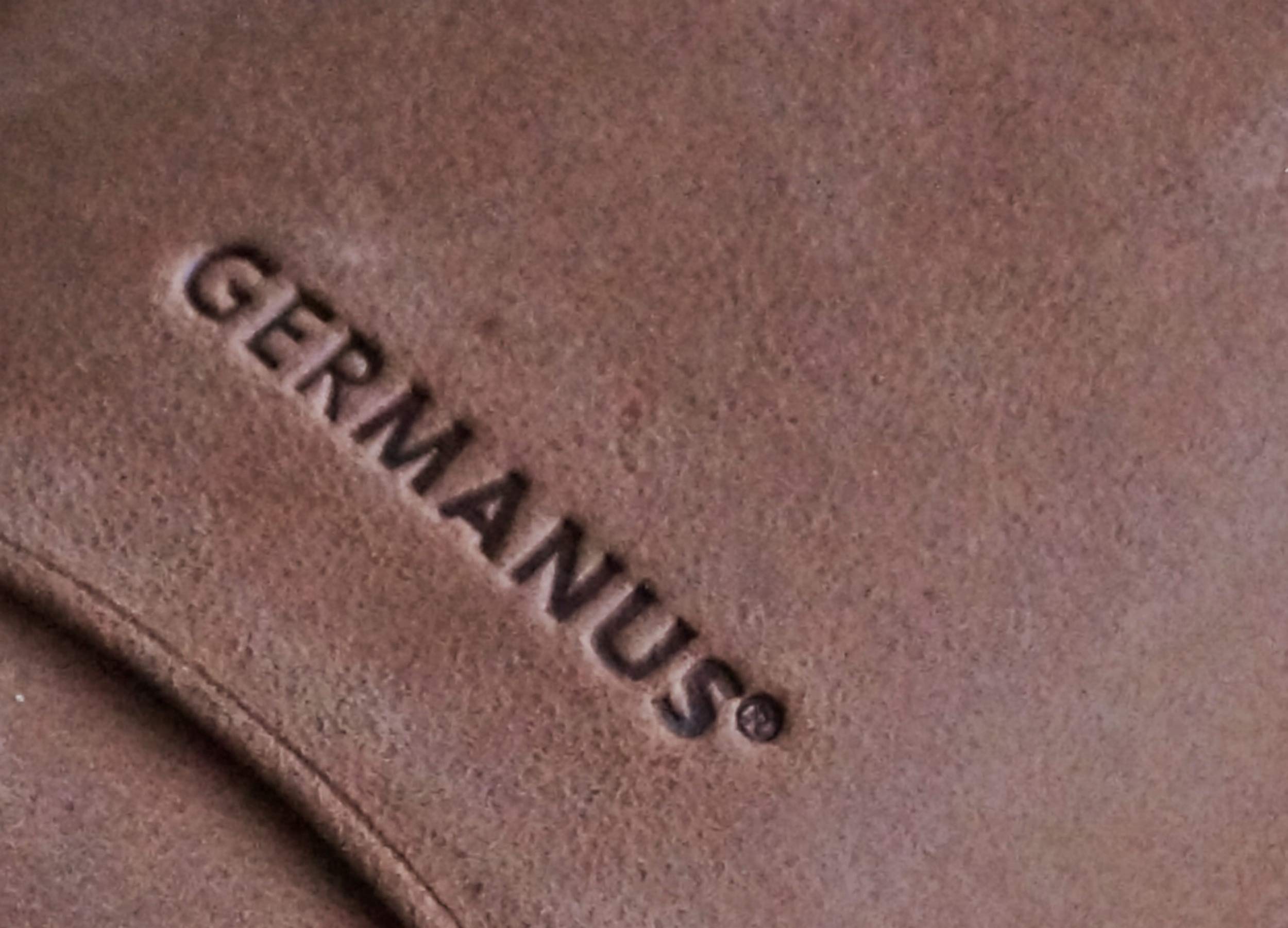 GERMANUS Etui na cygara ze skóry, brązowe, dzika skóra bydlęca