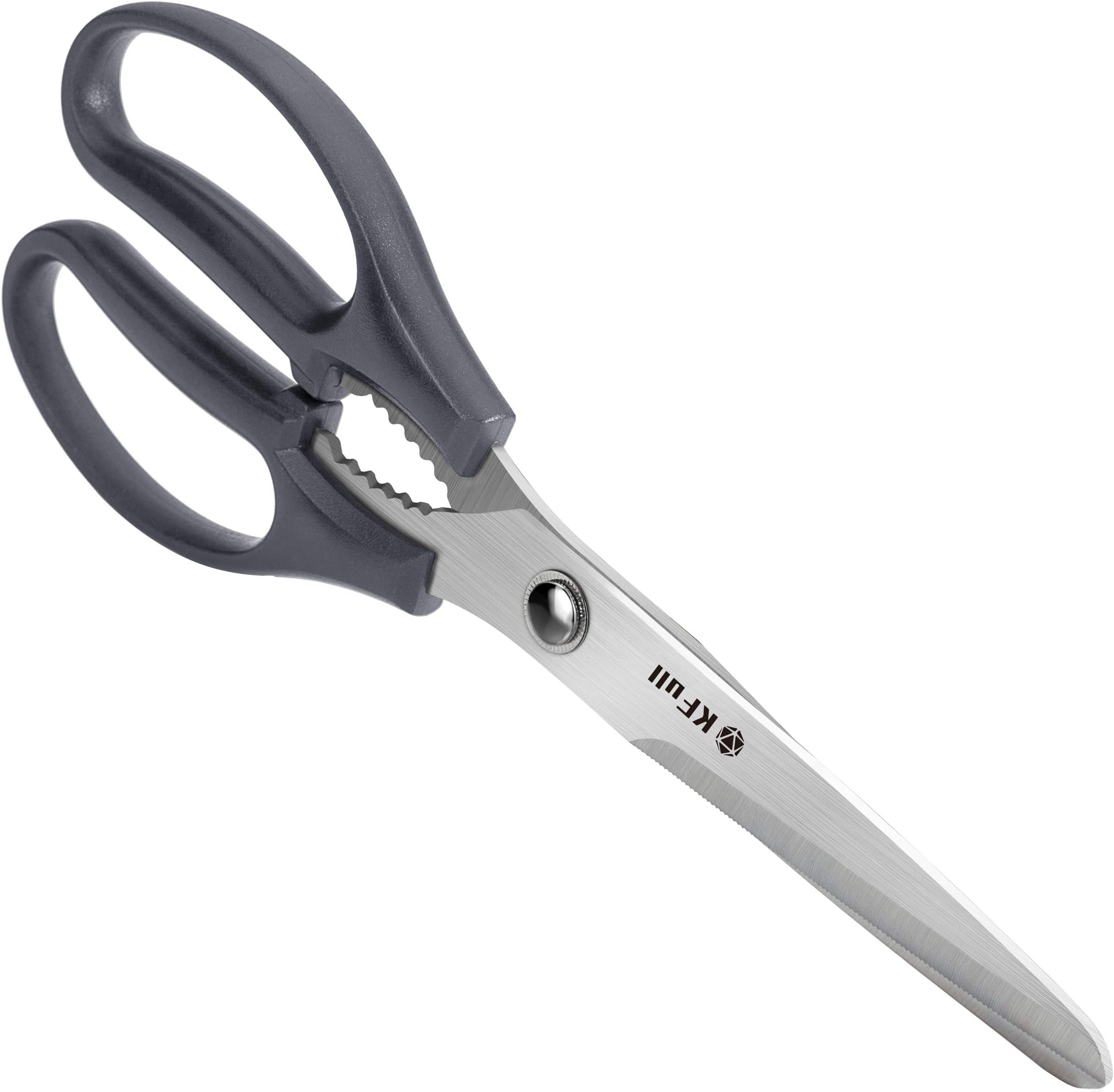 Heavy Duty Kitchen Shears -KFull Multifunction Kitchen Scissors Knife Tools -Purpose Utility Scissors for Chicken,Poultry,Fish,Meat,Vegetables,Herbs,BBQ -Multipurpose Grey Kitchen Shears Scissors