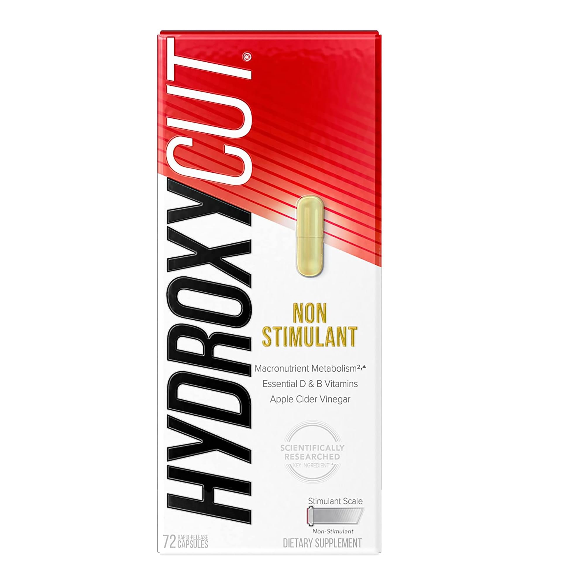 Hydroxycut Weight Loss Pills for Women & Men Non Stimulant Pro Clinical Non Stim Weight Loss Supplement Pills Apple Cider Vinegar to Lose Weight Metabolism Booster for Weight Loss, 72 Capsules