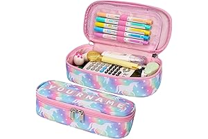 Rainbow Unicorn Kids Pencil Case Organizer