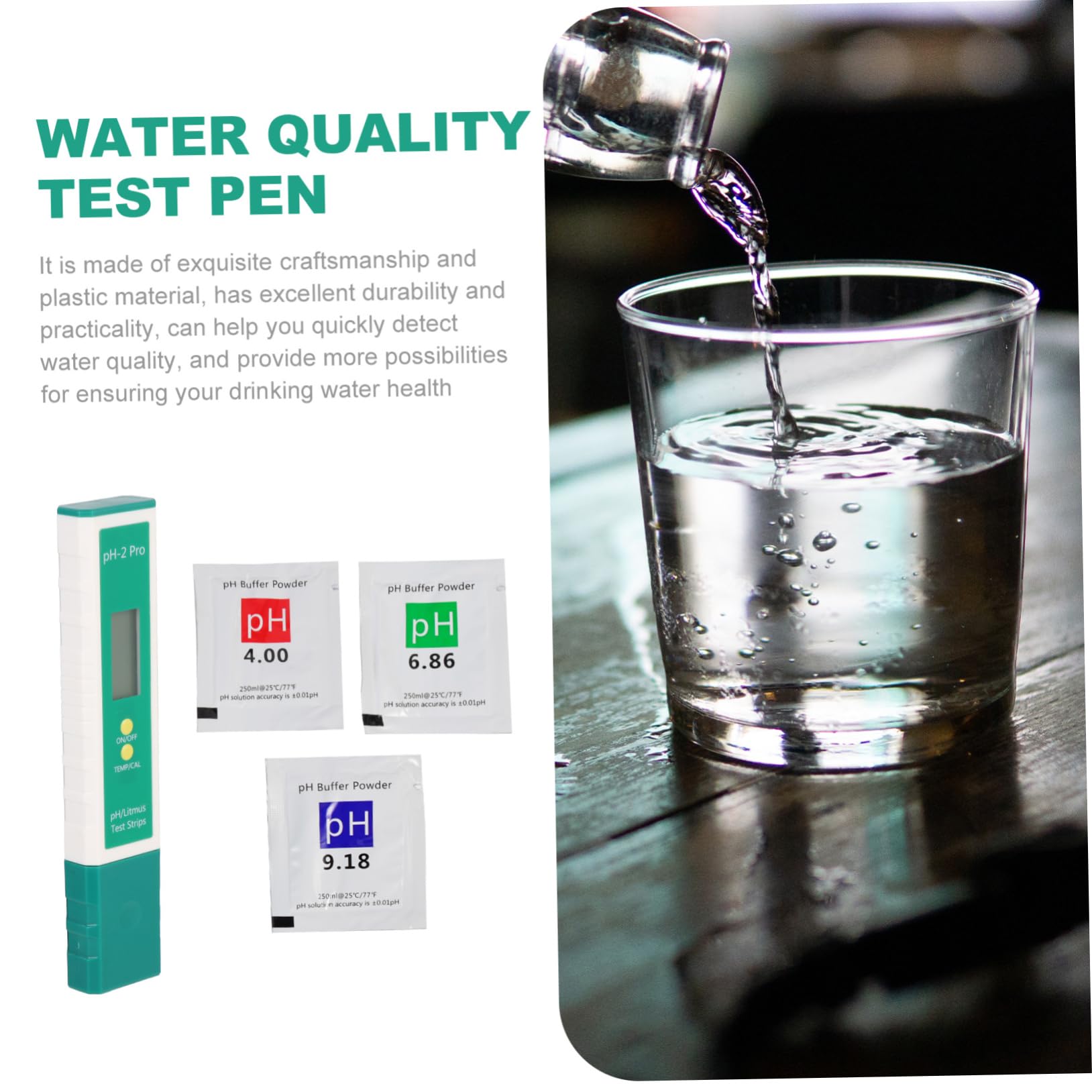 MAGICLULU 2 Set Acido Ph e Tester Alcali Ph Testers Dell'acqua Della Piscina Prova Del Digitale Dell'acqua a ario Elettronico