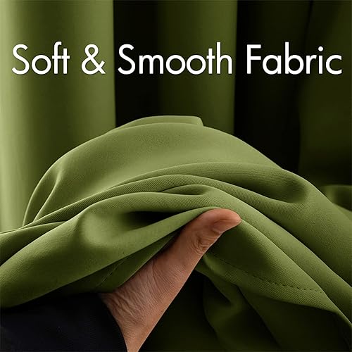 Miniatura 10 de MIULEE - Cortinas opacas para oscurecer la habitación, con aislamiento térmico y bloqueo de luz, juego de 2 paneles de cortina para ventana, parte