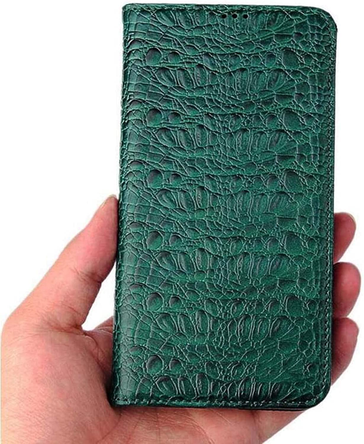 Étui pour Apple iPhone 13 Mini vert antichoc style crocodile - 8