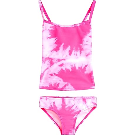 Girls Melanie Beach Sport 2-pc UPF 50+ Banded Tankini