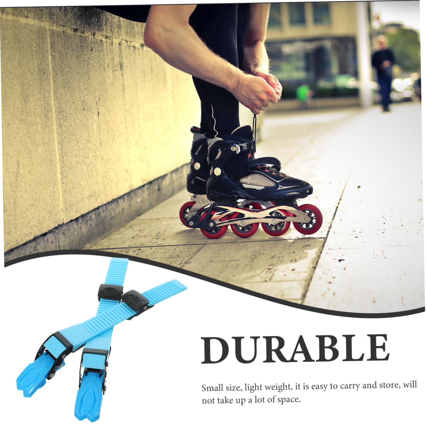 BCOATH Skate Pads Adult Roller Skates Energy Belt Durable Plastic Laces for Roller Skating Shoes