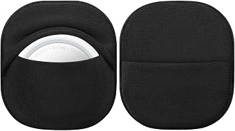 حامل AirTag من Lacdo، عبوة من ملصقين لاصقين لجهاز Apple Air Tag من الجيل الثاني 2026 والجيل الأول، غطاء مخفي مضاد للخدش، حامل لاصق آمن للتلفزيون وجهاز التحكم عن بعد وحقيبة الكمبيوتر المحمول والدراجة والسيارة، أسود