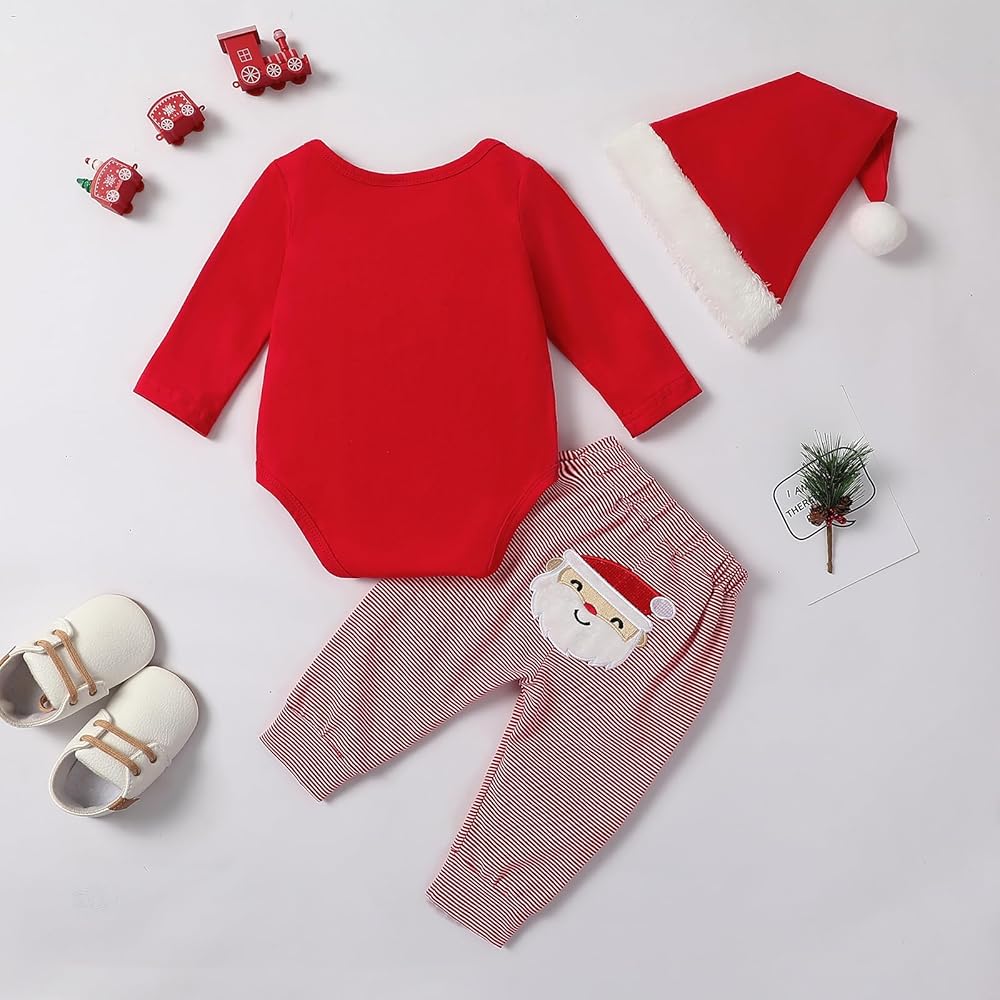 Christmas Onesie Baby Baby Boys Girls Christmas Rompers Santa