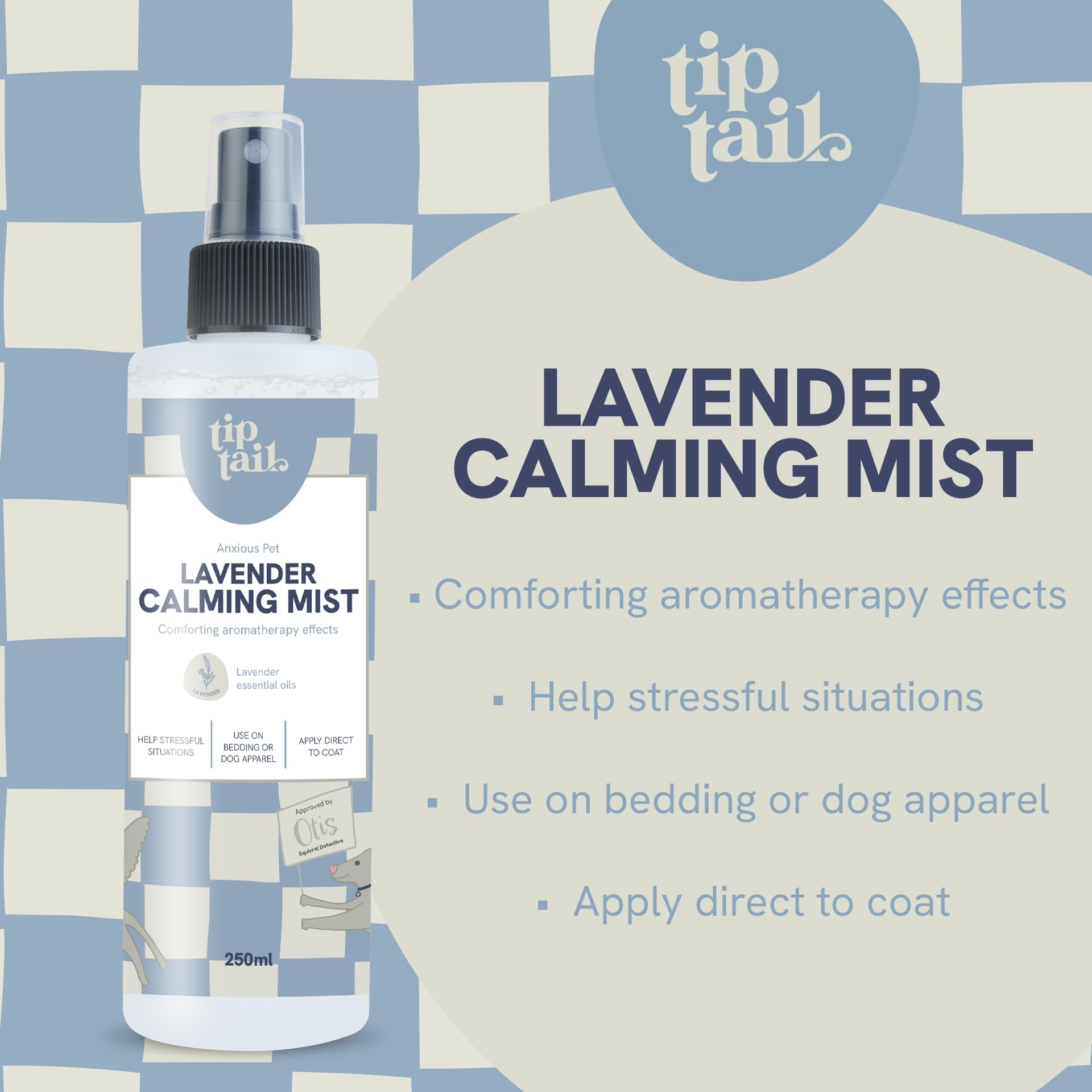 Tip Tail Lavender Calming Mist for Dogs, Comforting Aromatherapy to Calm Stressed and Anxious Dogs. Use on Bedding - Image 3