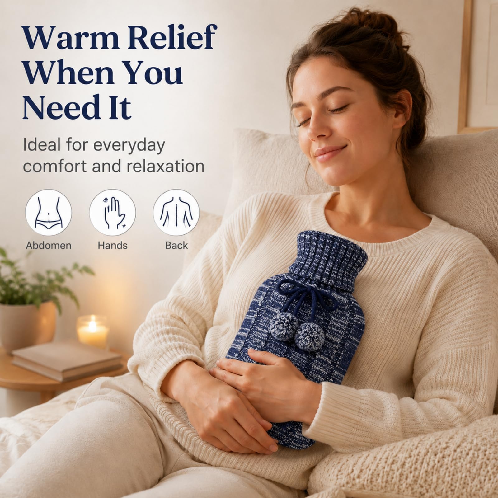 Hot & Cold Water Bottle - Pain Relief & Muscle Relief -7 Hot & Cold Water Bottle - Pain Relief & Muscle Relief -7
