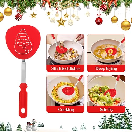 Miniatura 2 de Juego de espátulas navideñas de 3 piezas, espátulas de galletas navideñas, rellenos de calcetines, herramientas de cocina de cocina, decoración de