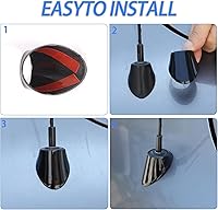 Vista 5 de Cubierta de antena compatible con Nissan Titan 2016-2023 (negro brillante)