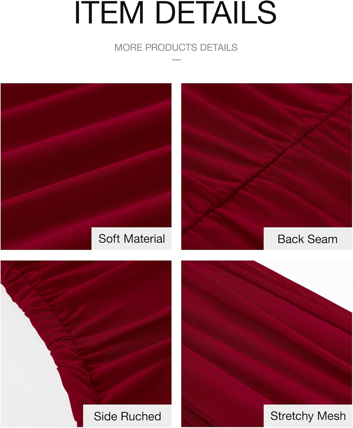 BTFBM 2026 Summer Wedding Guest Dresses for Women One Shoulder Bodycon Ruched Mesh Formal Cocktail Spring Fall Maxi Dress - Image 6