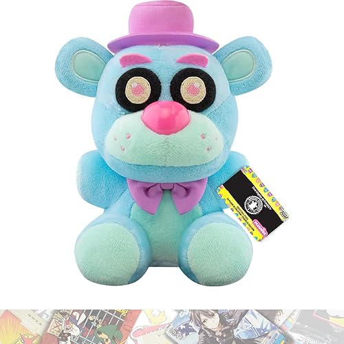 Blue F r e d d y: Paquete de mini peluches Spring Colorway con 1 tarjeta comercial compatible con tema F N A F (54012)