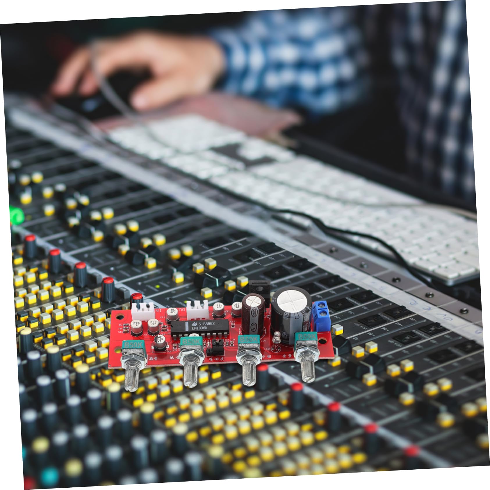 Sosoport Scheda Controllo Audio Per Hifi Preamplificatore Stereo Regolazione e Volume Per e Bassi