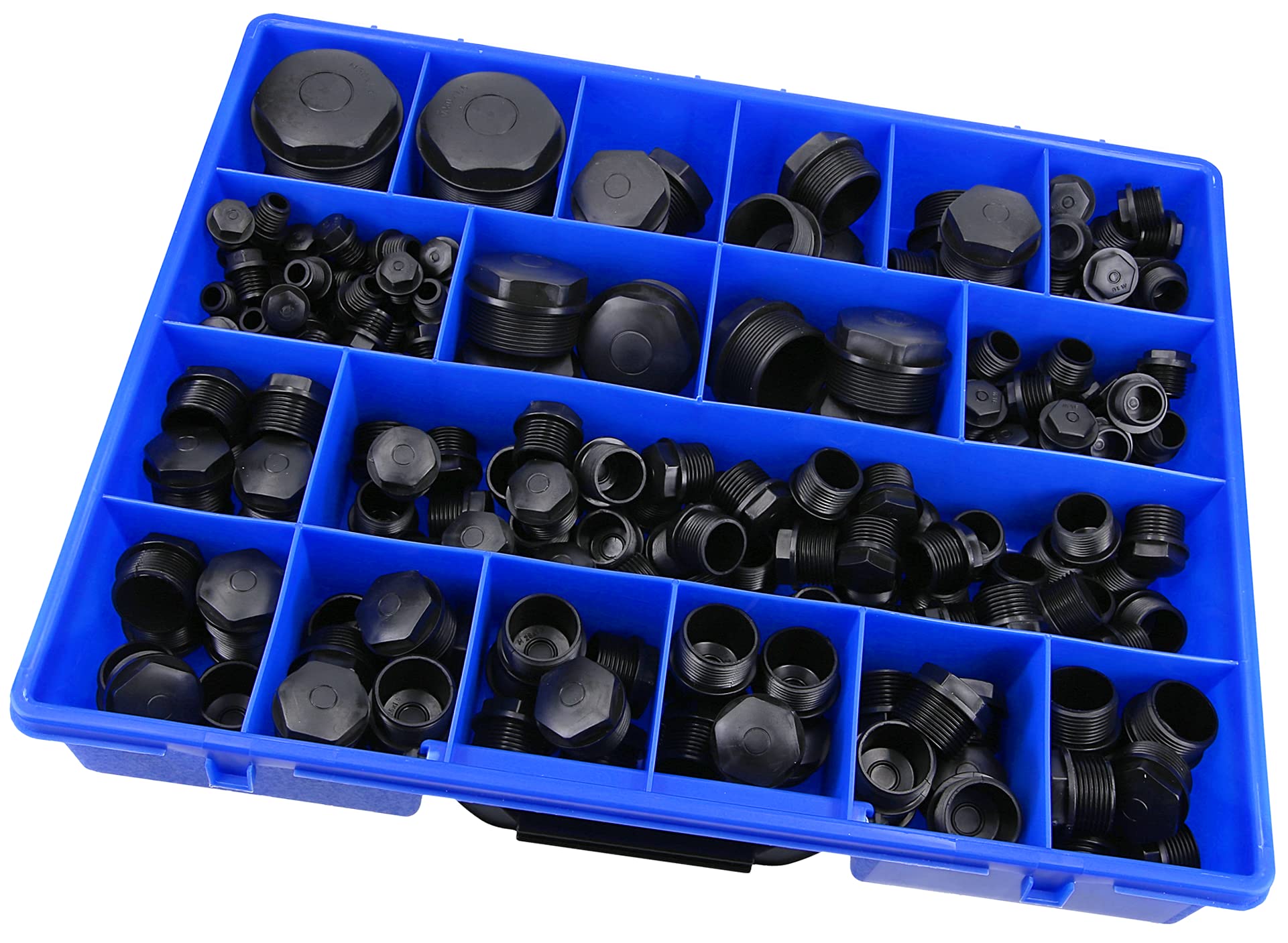 Kalitec 220x Würgenippel M12-M50 Schwarz - Dichtstopfen Sortiment