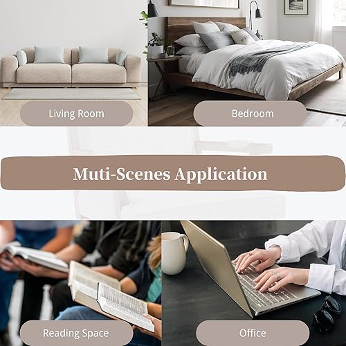 Miniatura 5 de chairus Silla decorativa de lino para sala de estar, silla de lectura tapizada con marco de madera maciza, sillón con respaldo alto para dormitorio,