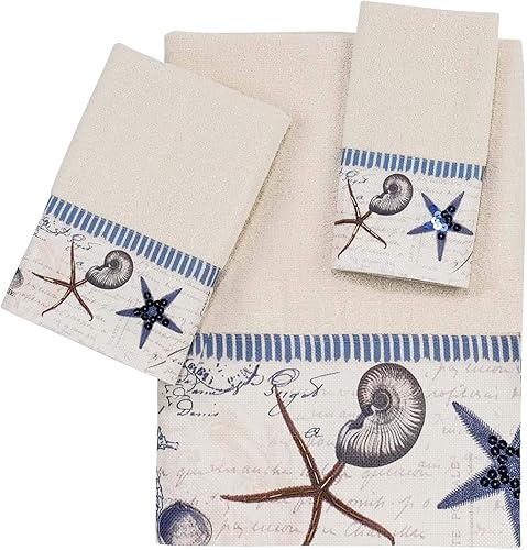 Avanti Linens - Juego de toallas de 3 piezas, toallas de algodón suaves y absorbentes (colección Antigua)