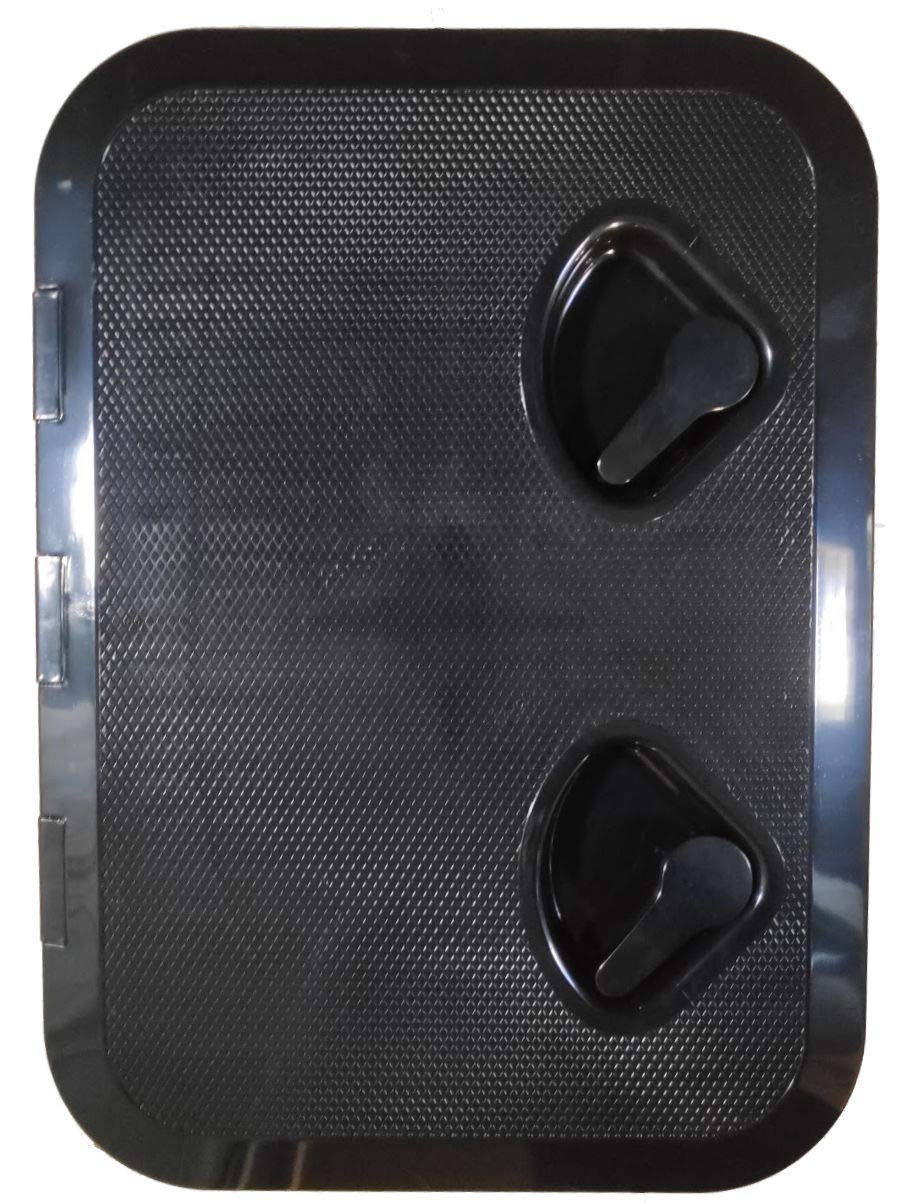 SEAFLO Marine Boat Deck Access Hatch & Lid 17.3" x 12.4", Black, 440mm x 315mm