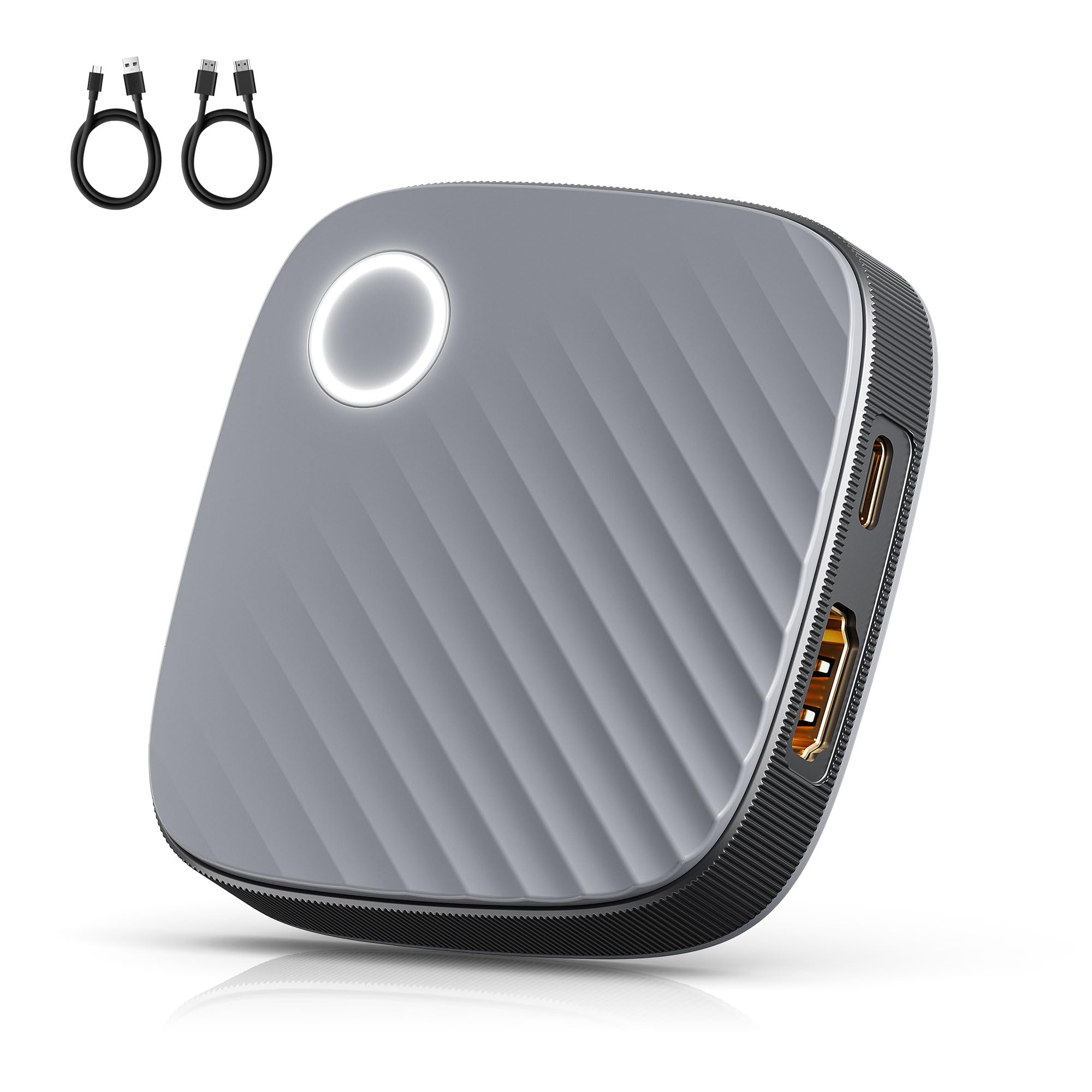 Wireless HDMI Dongle Adapter Echtes 4K/5G, 2026 Screen Mirroring Dongle, Airplay HiFi Display Adapter für TV, Unterstützt Miracast/Airplay/DLNA für Android/OS/Mac Book/Window/TV/Monitor/Projektor FT