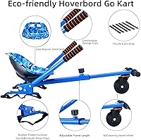 Vista 3 de Eco-Friendly Hoverboard Seat Attachment - Cool Seat, Swivel Wheel, Adjustable Length - Compatible with 6.5", 8", 8.5", 10" Hoverboards - Safe &