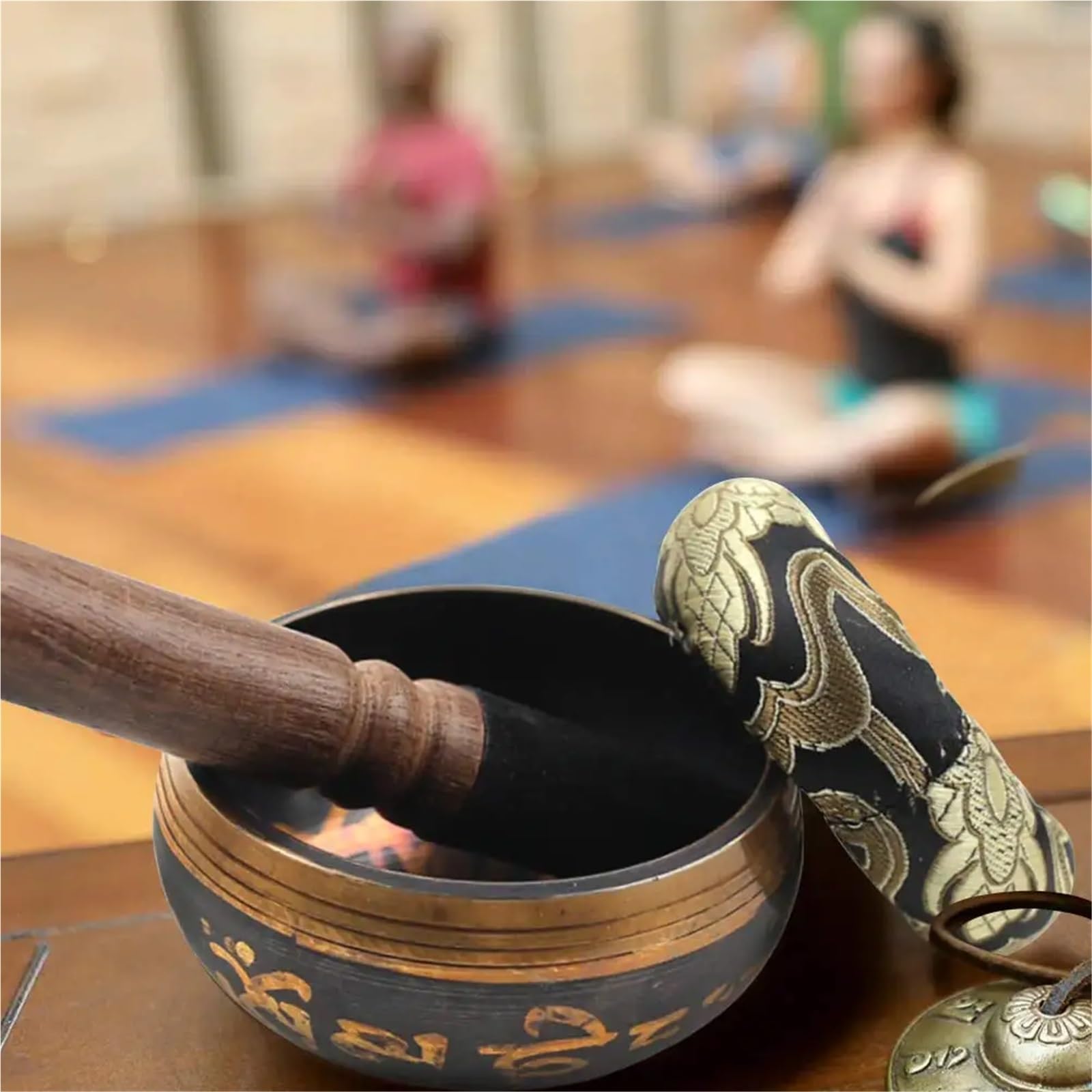 Cuenco para el canto Juego de cuencos tibetanos loto, únicos y útiles for meditación, yoga, relajación, sanación chakras, oración atención plena
