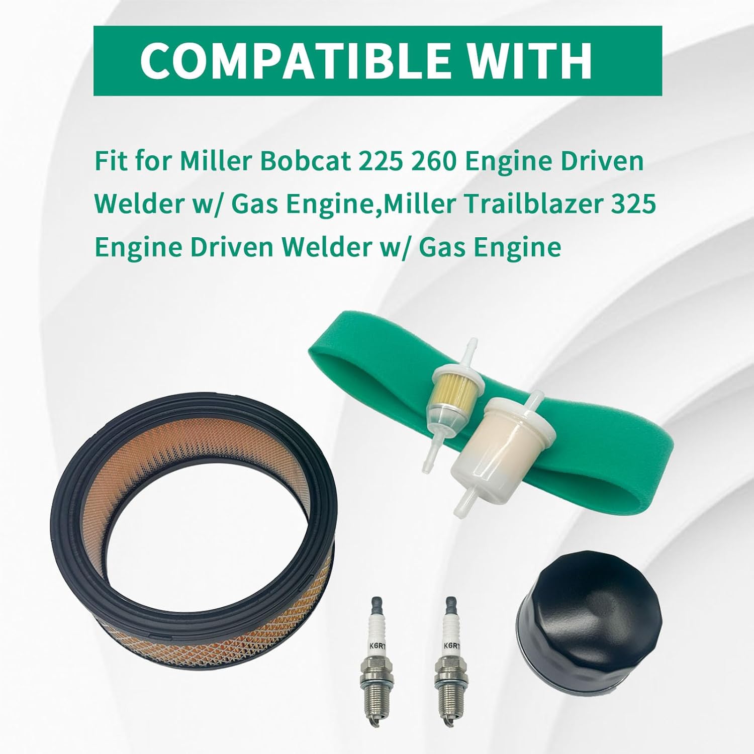 230015 Tune-Up Filter Kit Fit for Miller Bobcat 225 260 Engine Driven Welder w/Gas Engine,Miller Trailblazer 325 Engine Driven Welder w/Gas Engine,230016,230017,215984,067007,066698