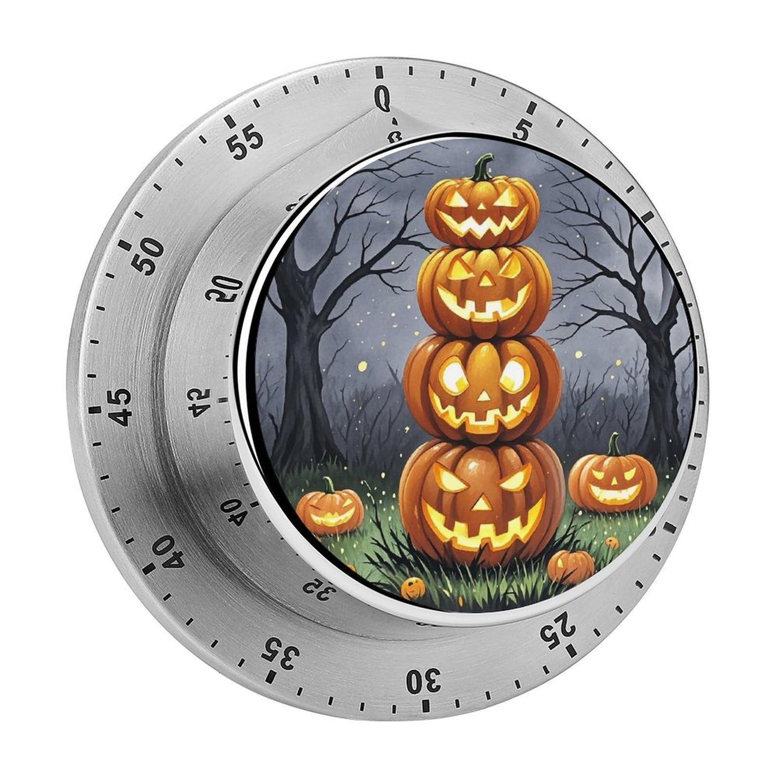 Pumpkin Pumpkin Pumpkin Timer Fashion Visual Timers Wind Up 60 Minutes Desk Timers Stainless Steel Magnetic Timer Countdown Clock No Batteries Loud Alarm for Kitchen Chef Cooking