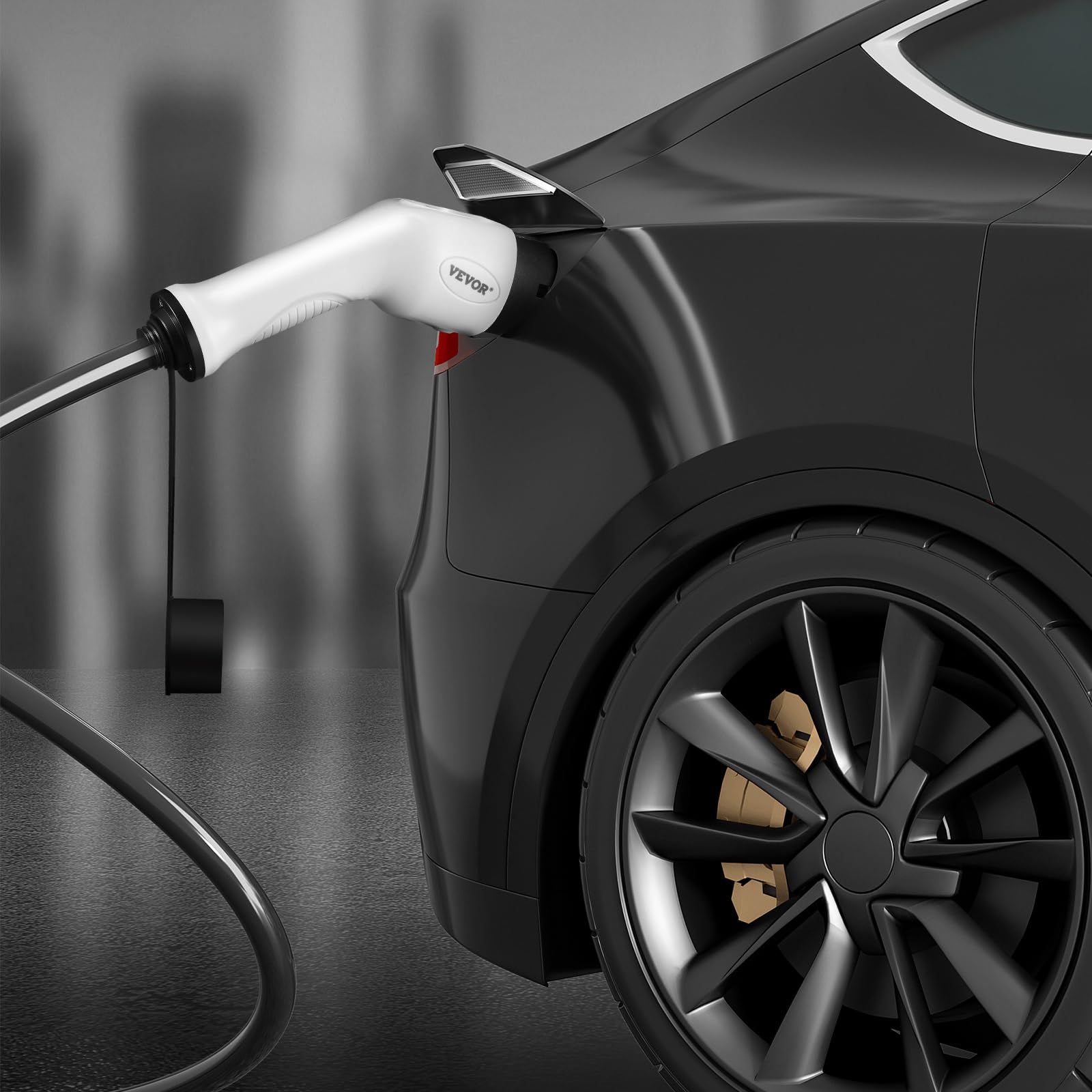 VEVOR Câble de Recharge EV de Type 2 à Type 2 Chargement Monophasé Véhicule Électrique 32 A 22 kW 5,5 m IP66 Étanche avec Sac de Transport pour IEC62196 Véhicule Électrique Hybride Rechargeable CE TÜV