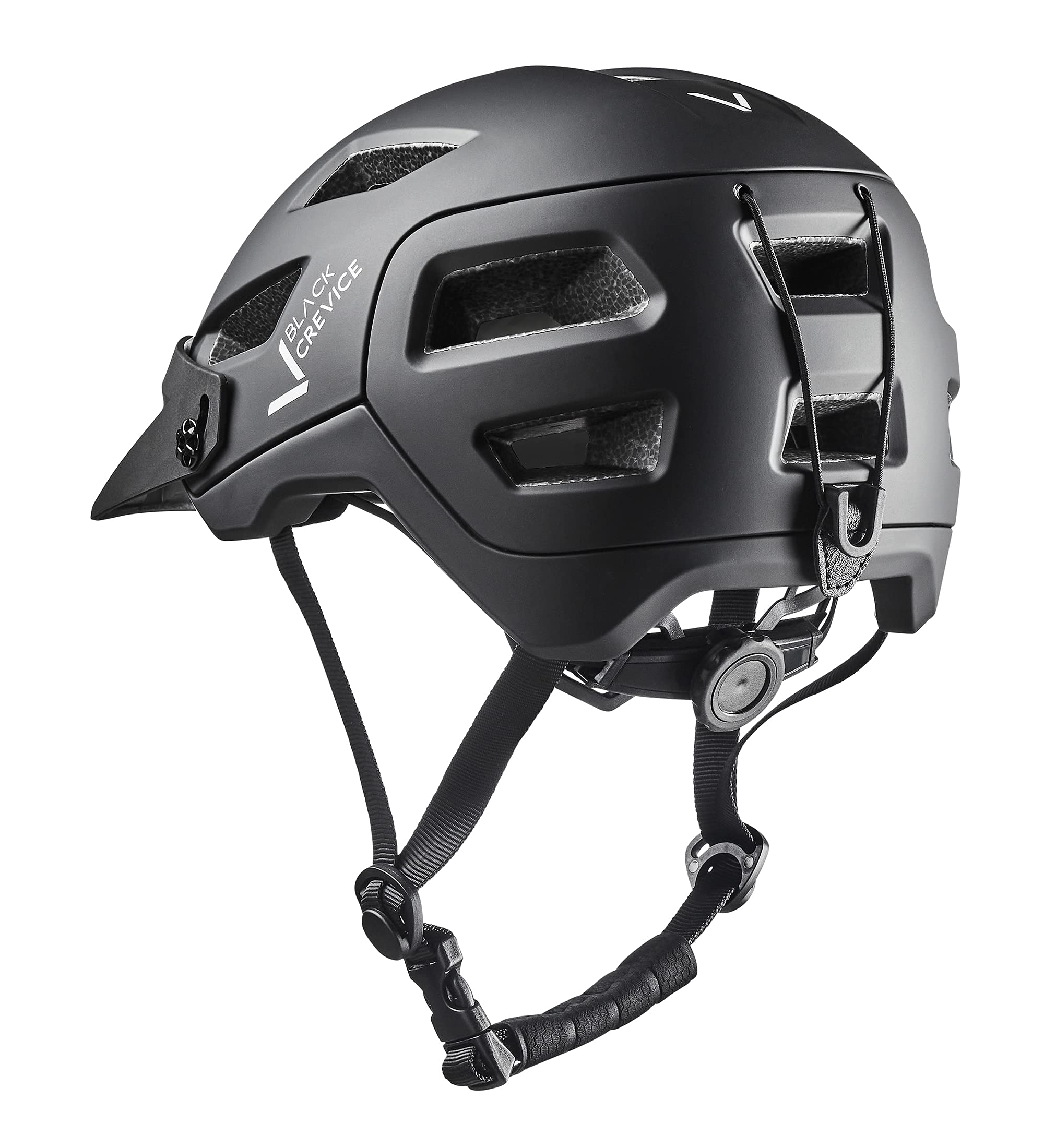 BLACK CREVICE Fahrradhelm Erwachsene I MTB-Helm I Fahrradhelm I Fahrradhelm Herren & Damen I Radhelm Fahrrad-Helm I Atmungsaktiver Fahrradhelm I Größenverstellbar