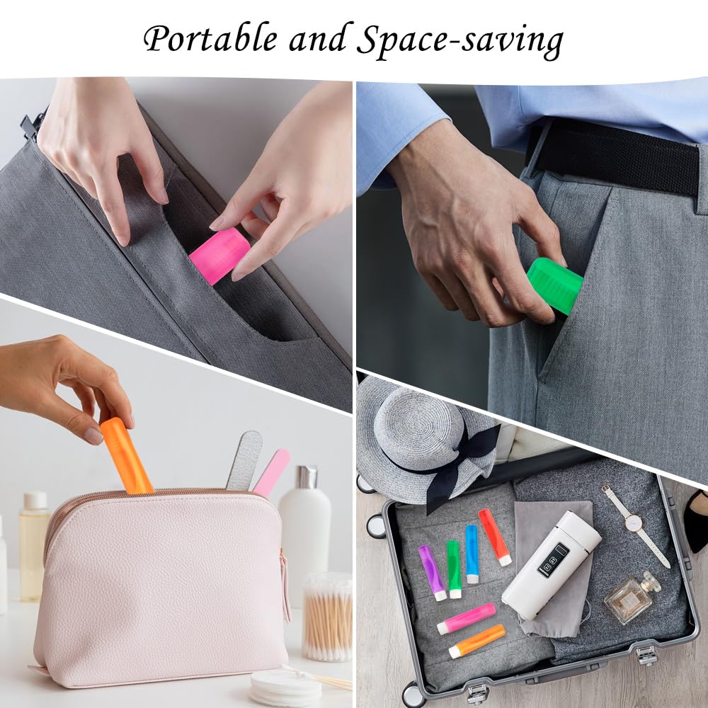 Juego de 24 cepillos de dientes plegables de viaje, mini cepillos de dientes de tamaño de viaje con estuche de cepillo de dientes, portátil, envuelto individualmente, cepillo de dientes