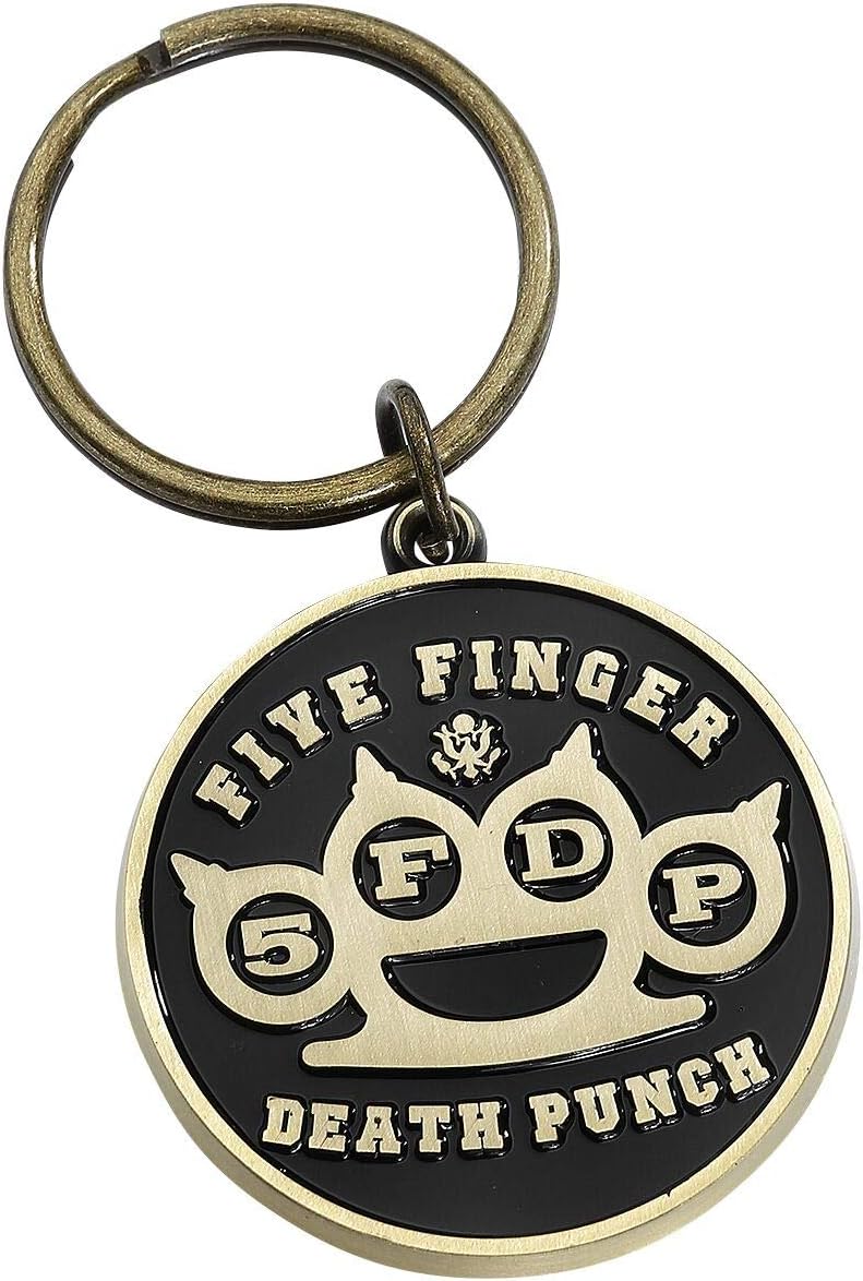 Five Finger Death Punch Brass Knuckles Keyring Standard