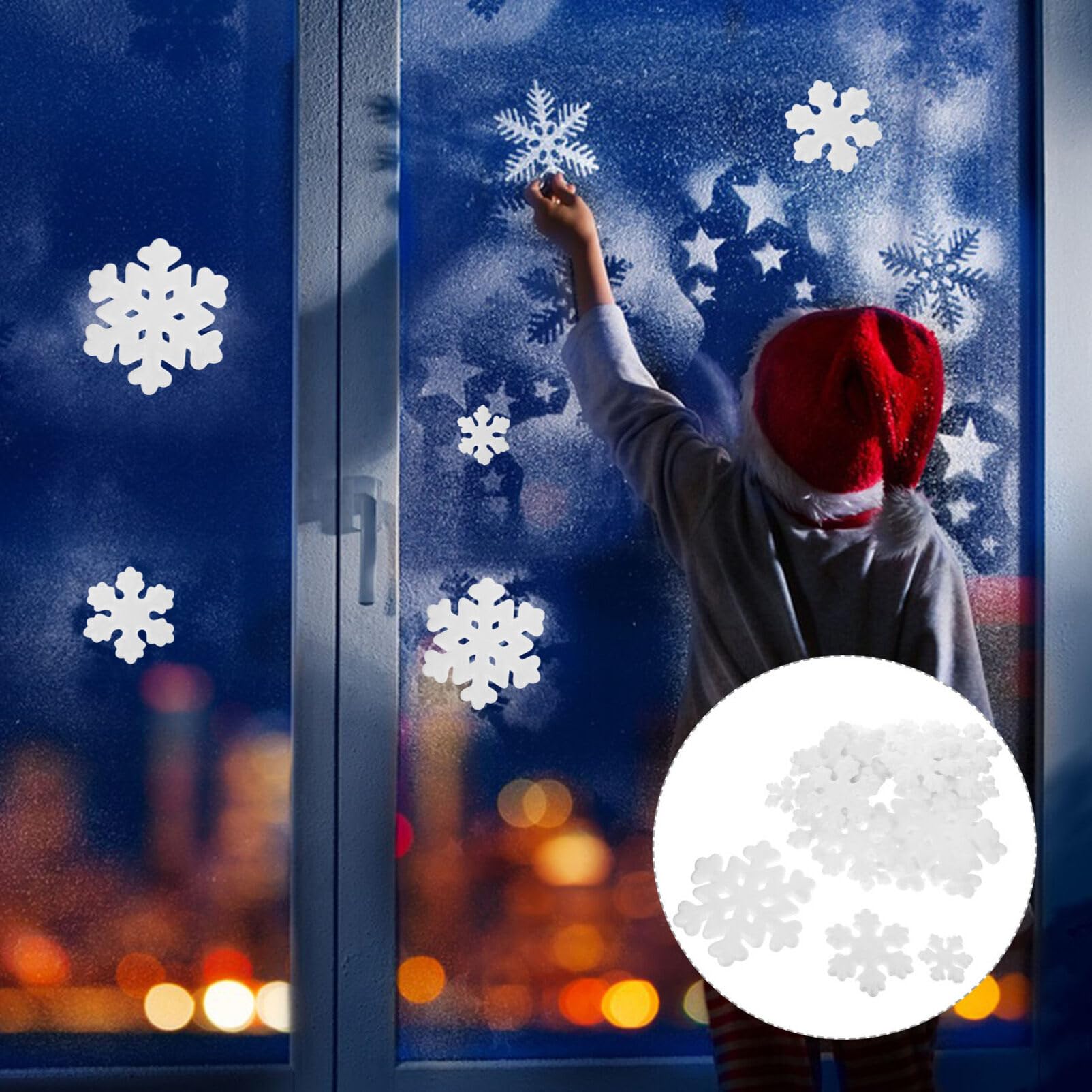 PRETYZOOM 22stücke Schaumstoff Schneeflocken zum Aufhängen Weihnachtsbaumanhänger Weihnachtsdeko mit Schneeflocken Hängende Ornamente für Weihnachtsfeier