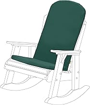 Gardenista Coussin de siège pour Chaise Adirondack Garden Premium | Coussin de Dossier Haut avec Attaches sécurisées | Coussins de Chaise de Patio légers et antidérapants résistants à l'eau (Vert)