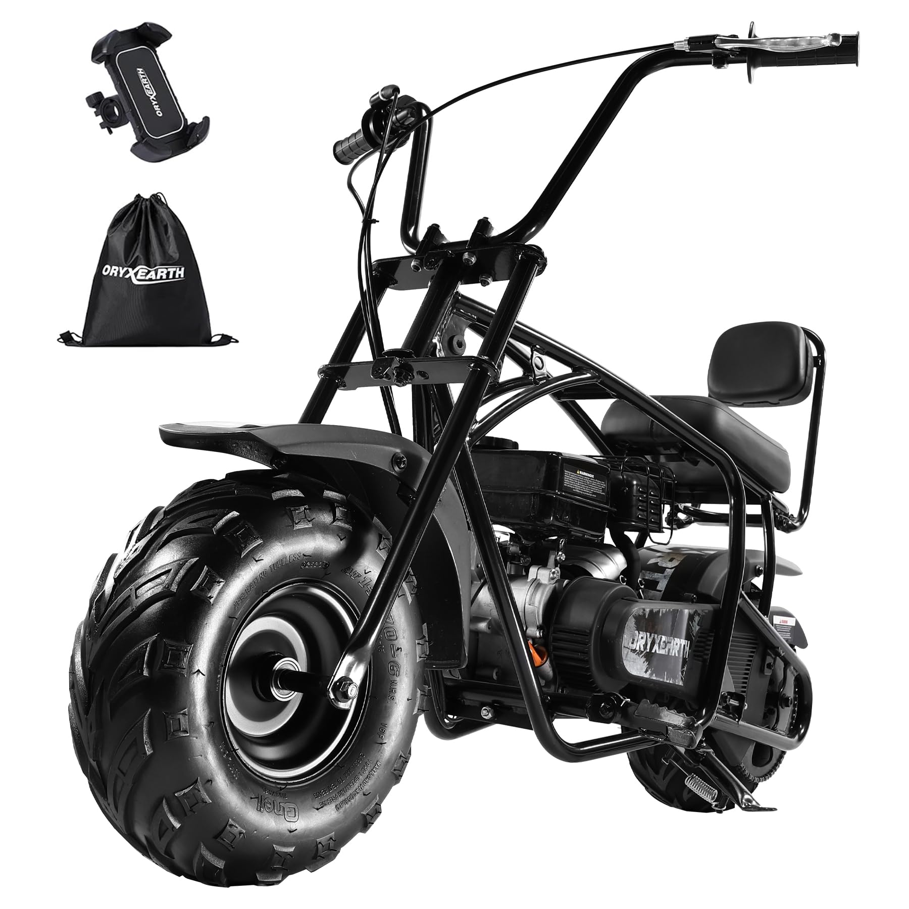 Oryxearth Mini Dirt Bike for Kids, 99CC 4-Stroke Kid Gas Powered Off-Road Pocket Pit Trail Motorcycle W/EPA Approved, for Adults and Teens, Basic, Black