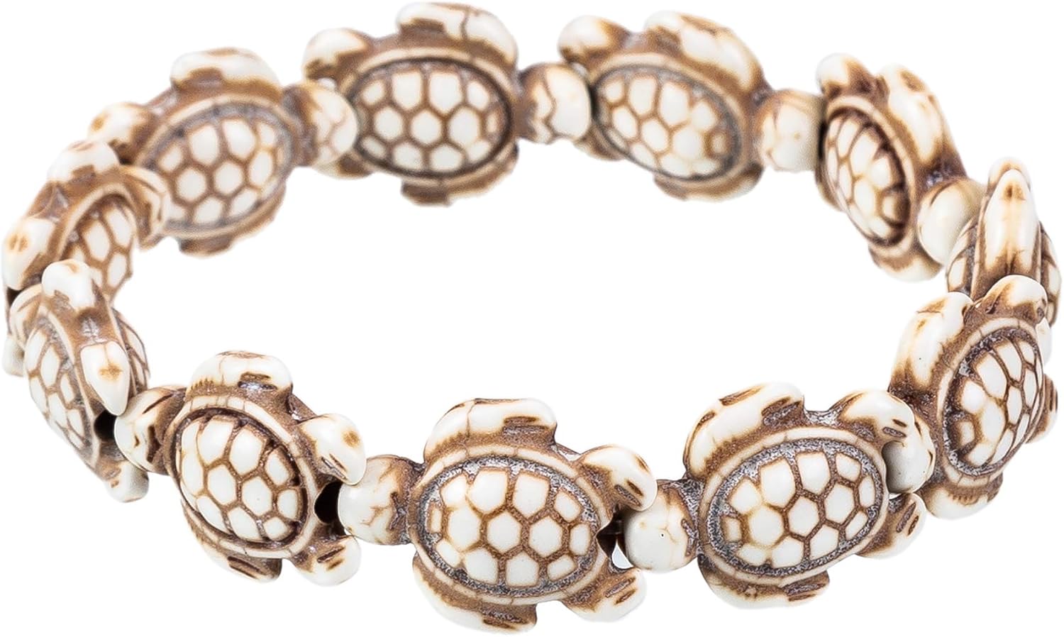 Turtle Beads Chain Bracelet for Women Men Handmade Natural Stone Elastic Stretch Bracelet Friendship Couple Bracelets