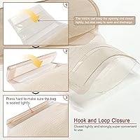 Vista 6 de Carbou - 21 bolsas de colostomía de dos piezas drenables con cierre de 12 pulgadas, cuidado del estoma de ileostomía, corte para adaptarse